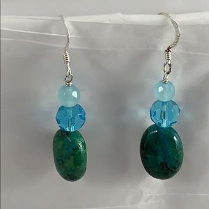 Gemstone Earrings with Sterling silver wires
